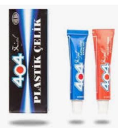 404 Epoxy Plastik Celik Şefaf Yapıştırıcı