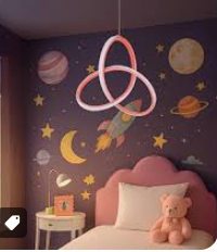 Asya LED Avize Pembe