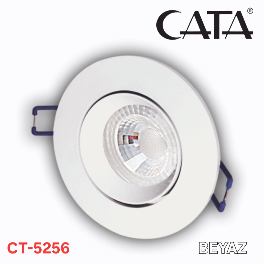 8W Safir LED Spot Beyaz kasa (Beyaz Işık
