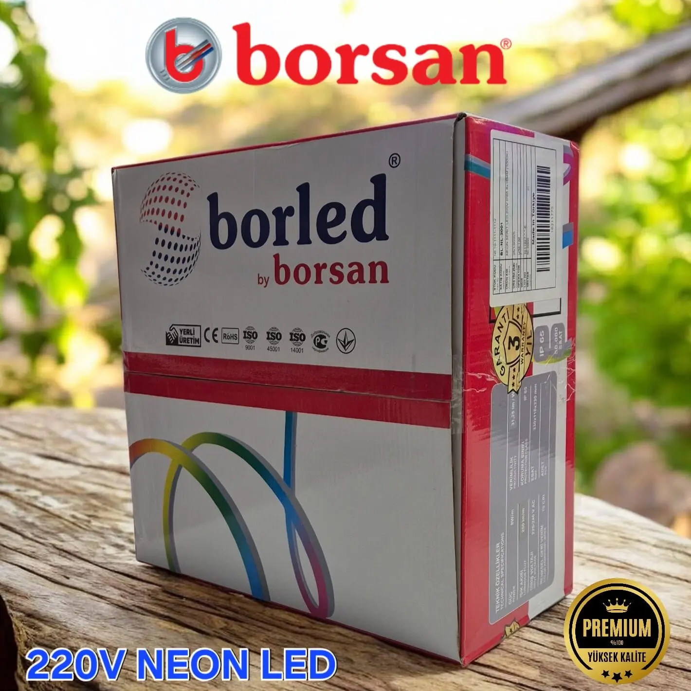 Borsan 220V Neon LED Mavi( 50 Metre