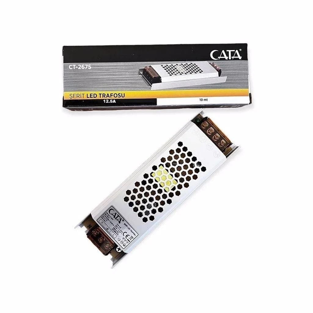 Cata 12,5 Amper Ultra Slim Şerit LED Trafosu (150 W