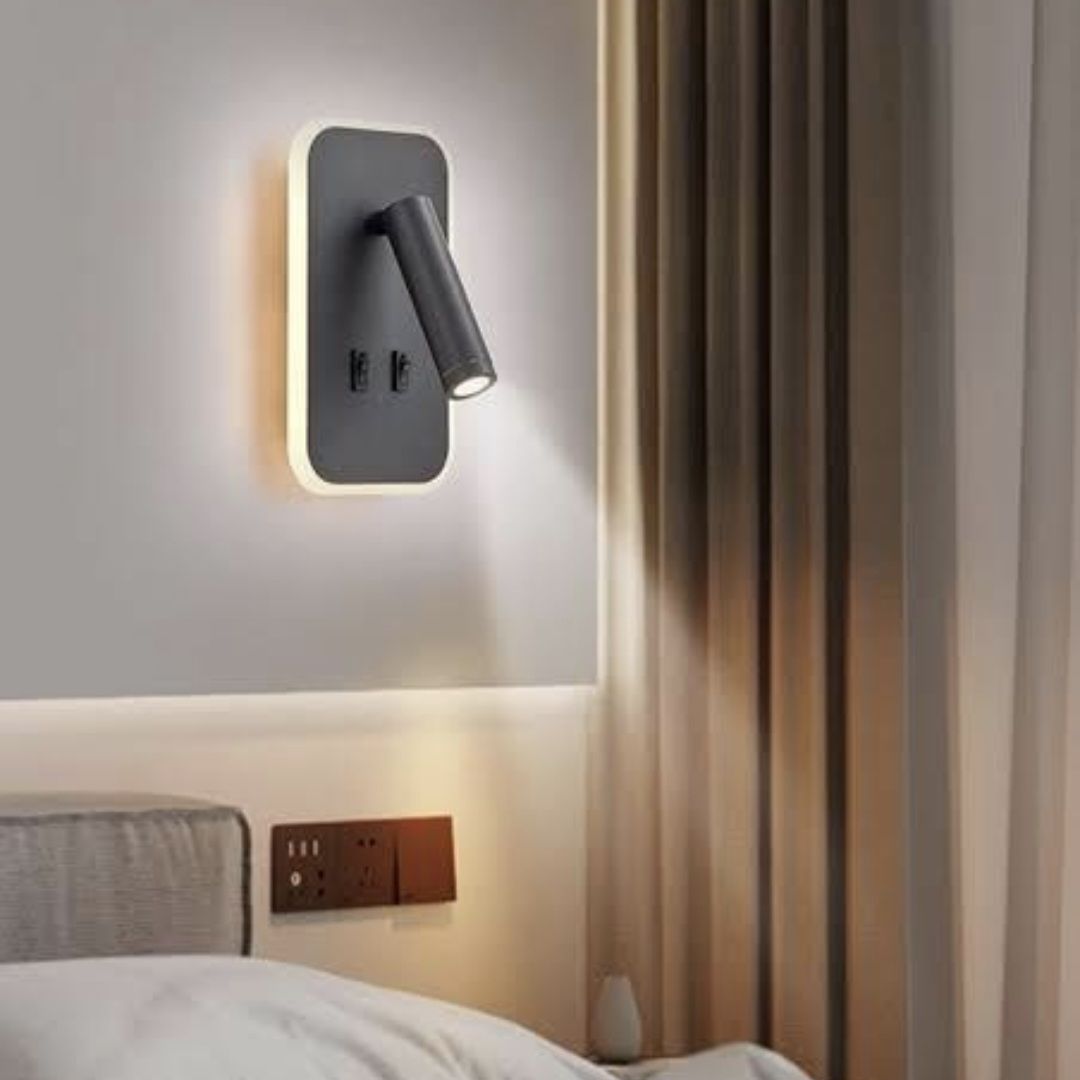 Cata 13W Tuvalu LED Aplik Siyah Kasa Günışığı