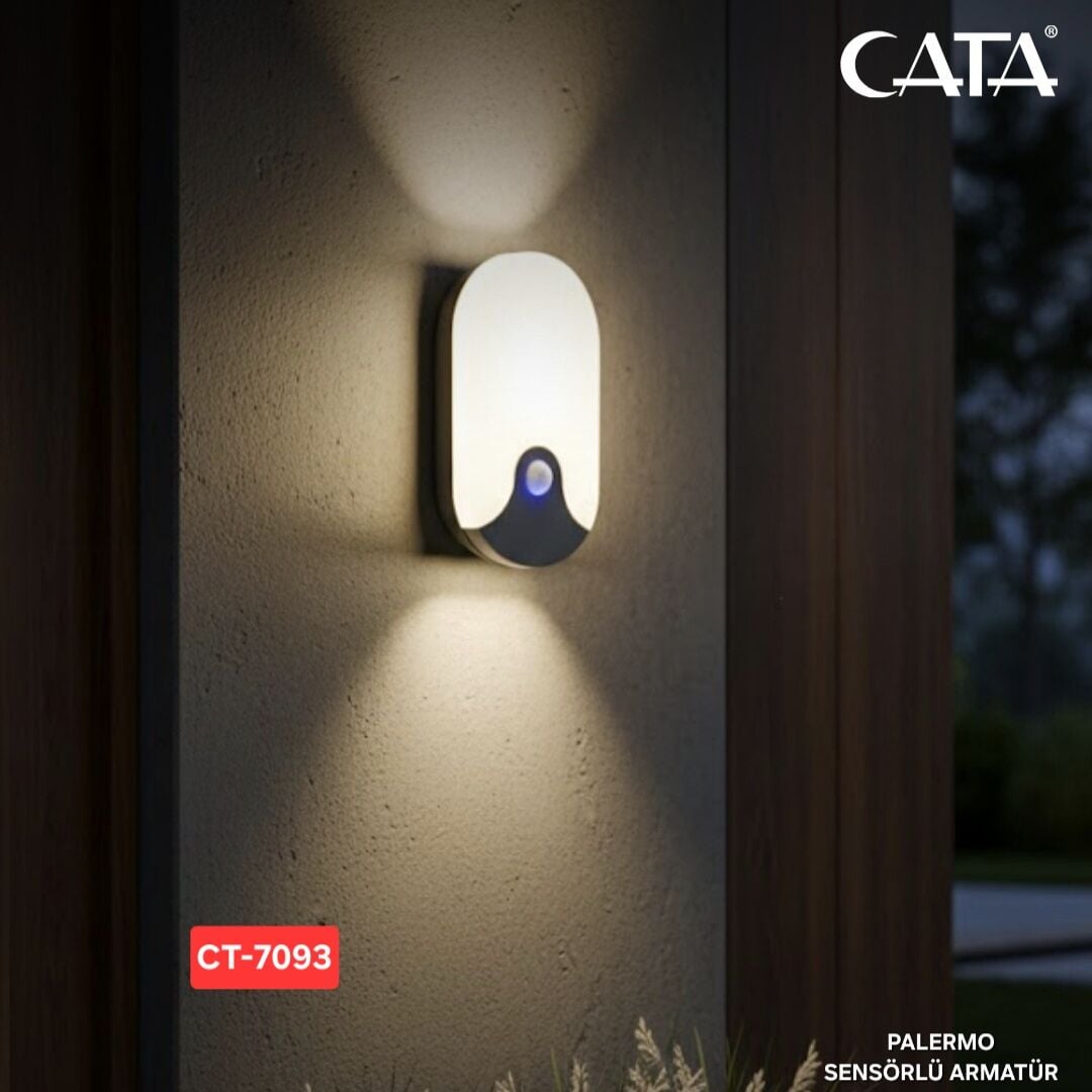 CATA 20W Palermo Sıvaüstü LED Armatürü Sensörlü (4000K