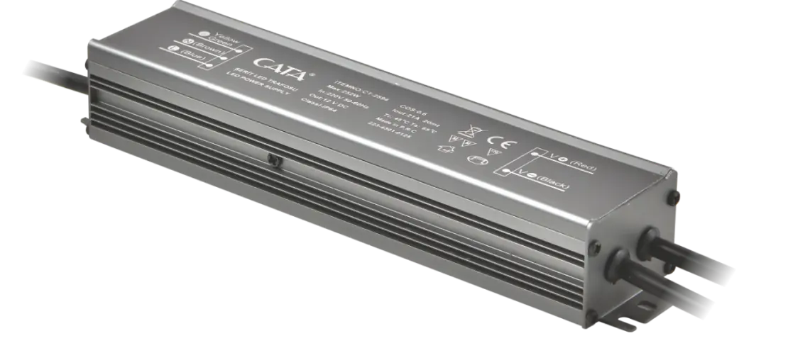 Cata 21 Amper 200 watt Dış Mekan Şerit LED Trafo Slim