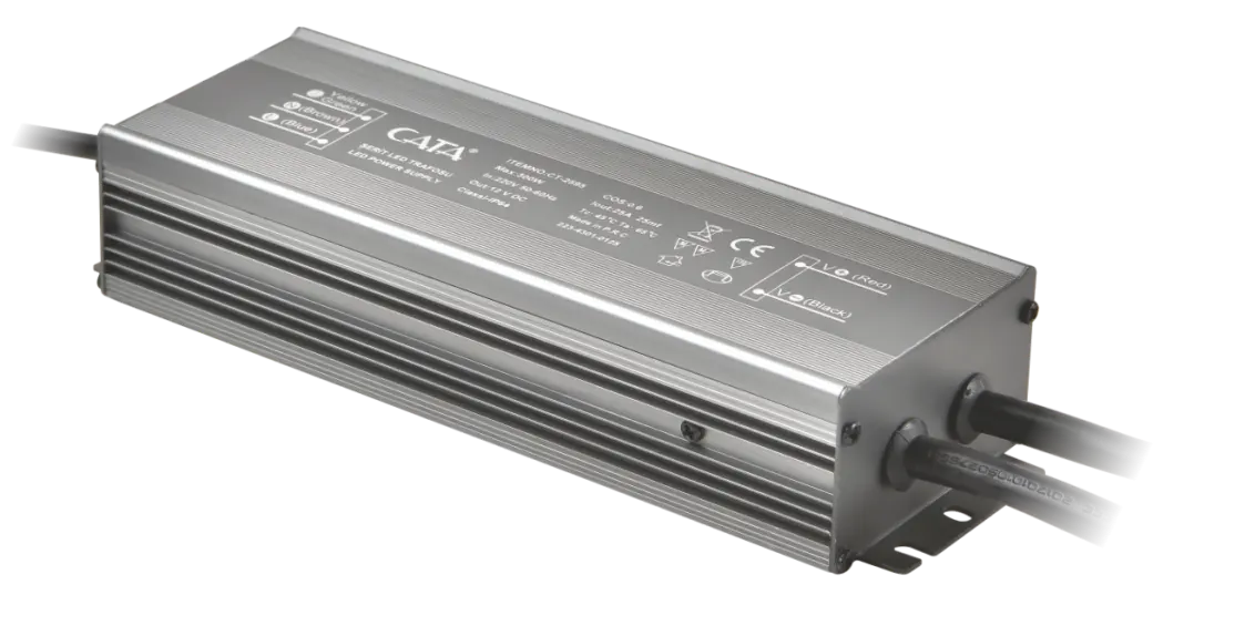 Cata 25 Amper 250 Watt Dış Mekan Şerit LED Trafo Slim