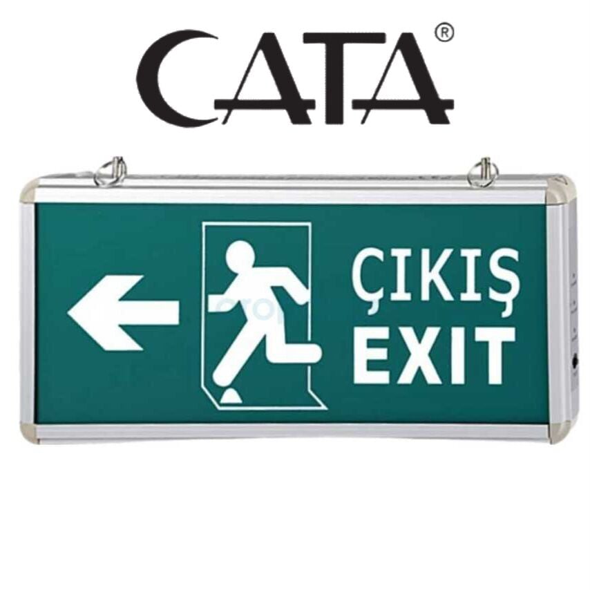 Cata 3 Saat Şarjlı Ledli Exit Armatür Çif Yönlü ( Sağ Sol
