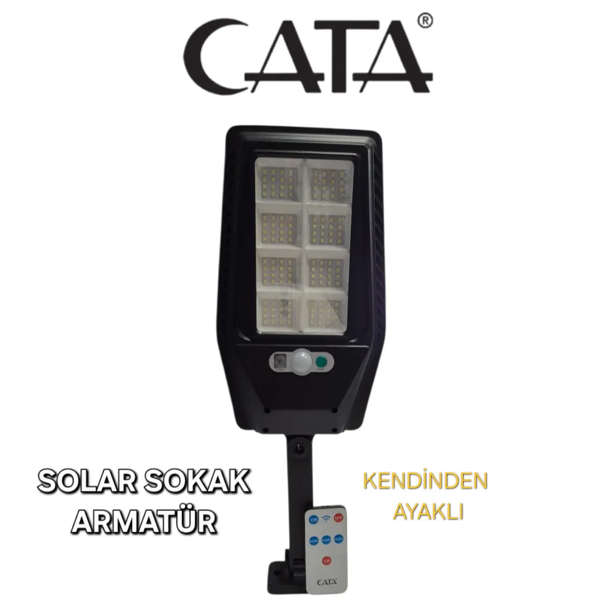 Cata 40 Watt Solar Sokak Armatürü (Ayaklı