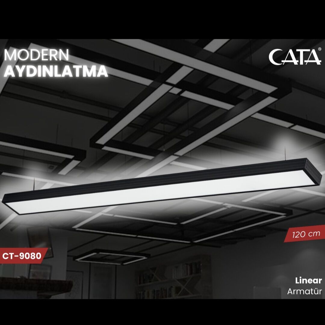 Cata 50W Sıva Üstü Linear Armatür(beyaz