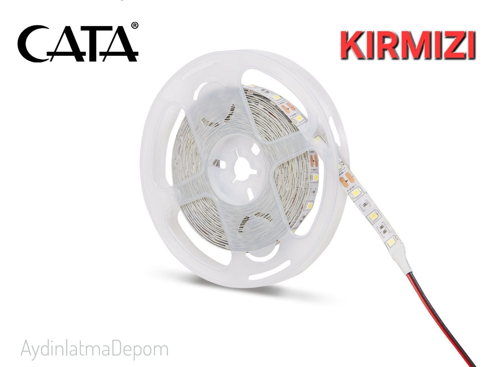 Cata 60 Çip Şerit LED İç Mekan Kırmızı ( 5 METRE