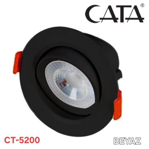 Cata 7W Lal LED Spot Siyah Kasa Beyaz Işık