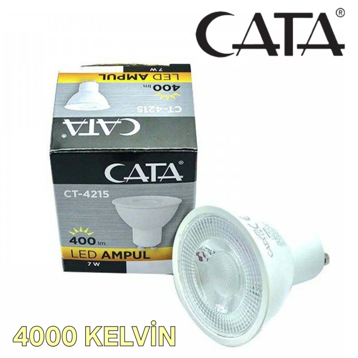 Cata 7w LED Ampul Gu10 4000 K