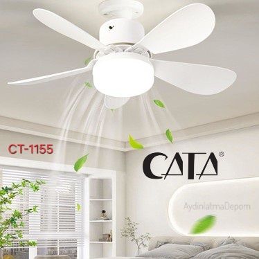 CATA Karayel Fan 82W LED Ampul Dimmerli CT-1155