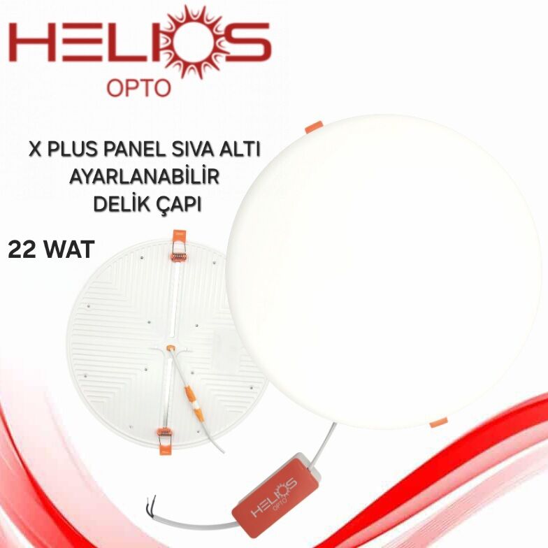 Helios 22 Watt X Plus Ayarlanabilir Panel Beyaz