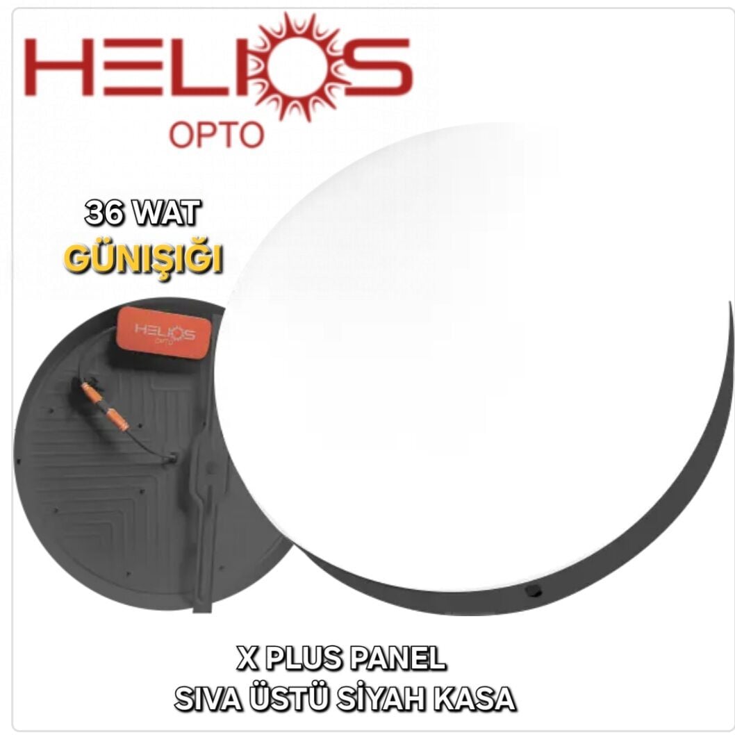 Helios 36 Watt XPlus Sıva Üstü Siyah Kasa Günışığı