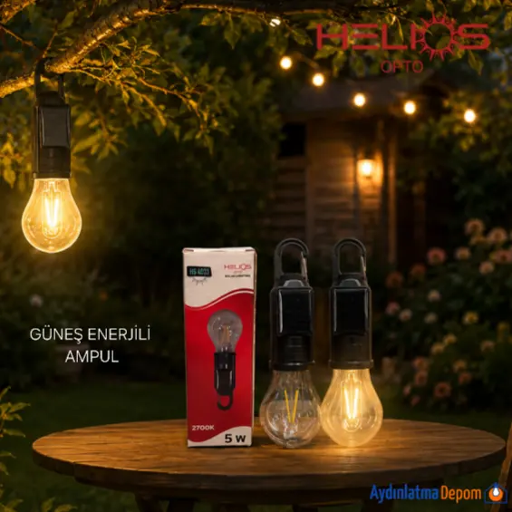 Helios 5 Watt Solar Ampul Güneş Enerjili Günışığı