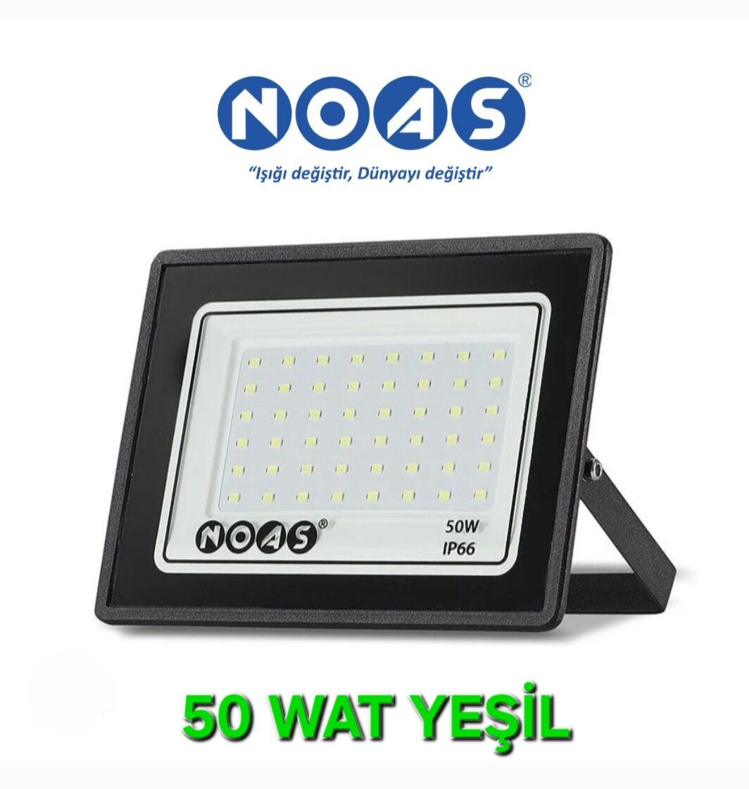 Noas 50W Ultra Slim LED Projektör YEŞİL IŞIK