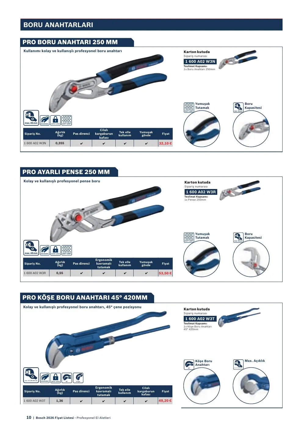Bosch PRO AYARLI PENSE 250 MM