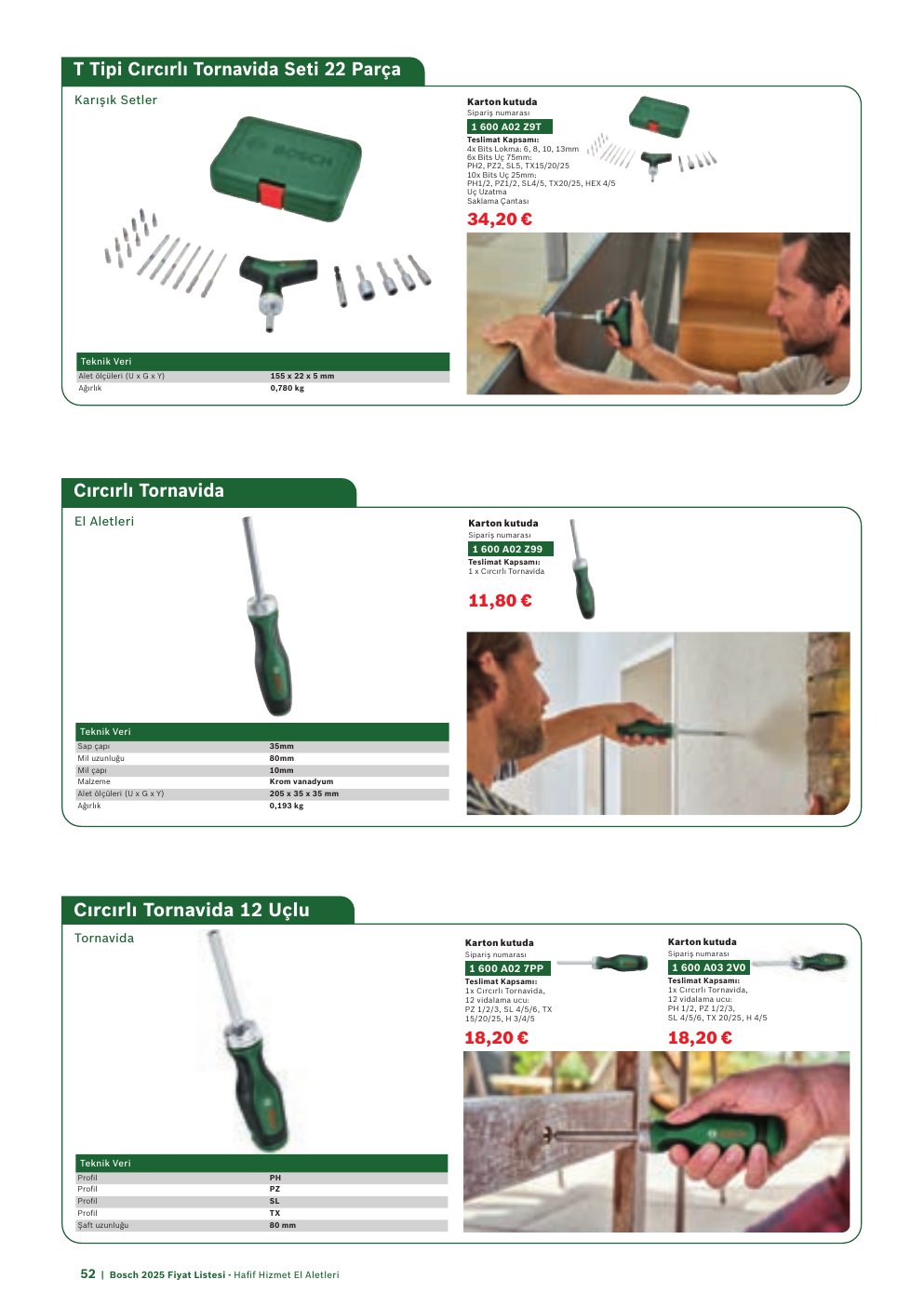 Bosch Cırcırlı Tornavida