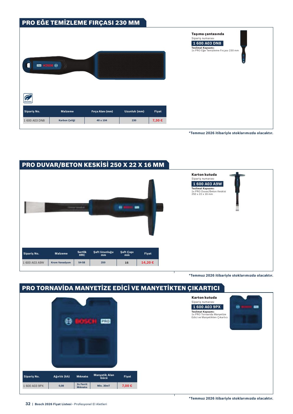 Bosch PRO EĞE TEMIZLEME FIRÇASI 230 MM