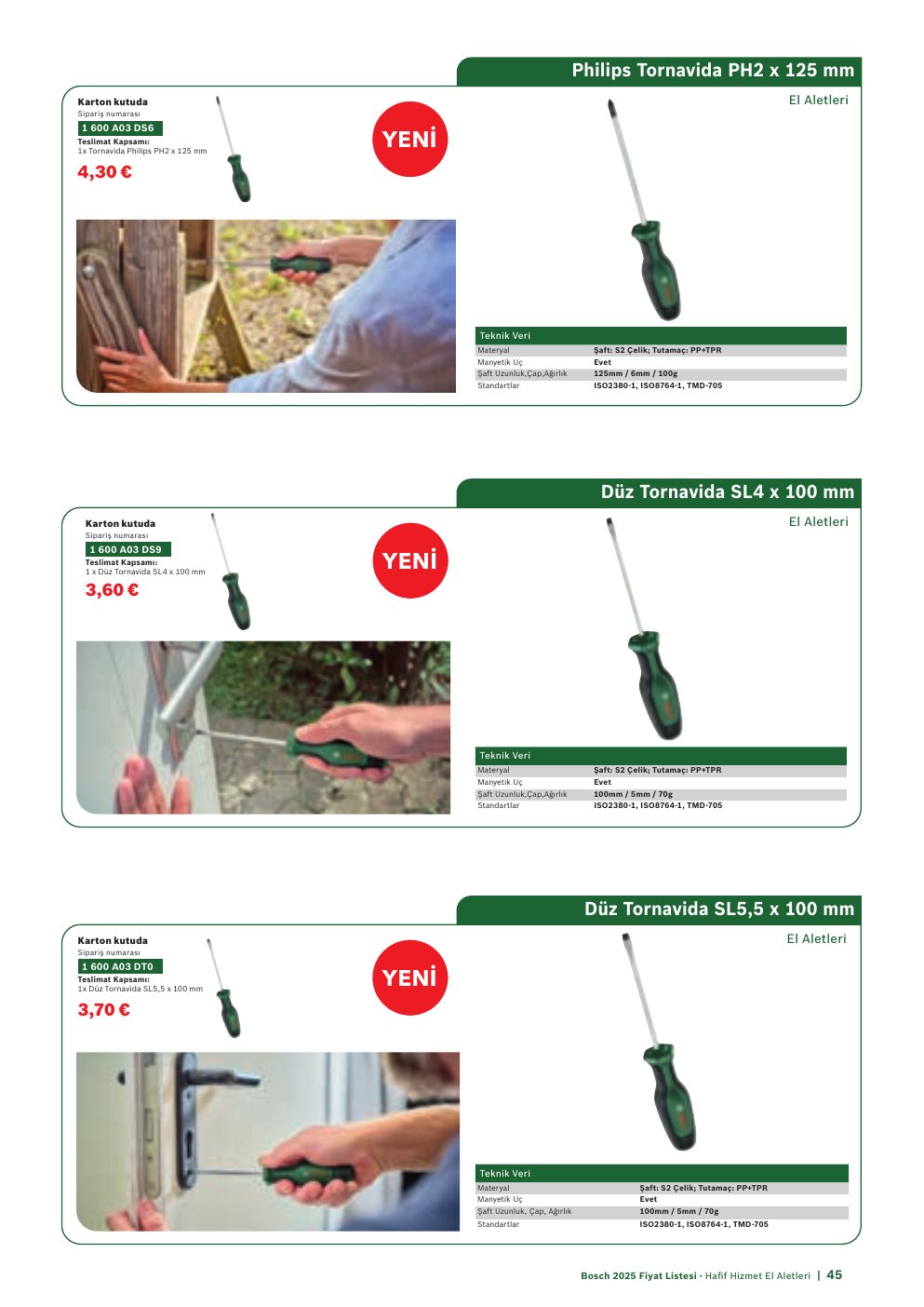 Bosch Philips Tornavida PH2 x 125 mm