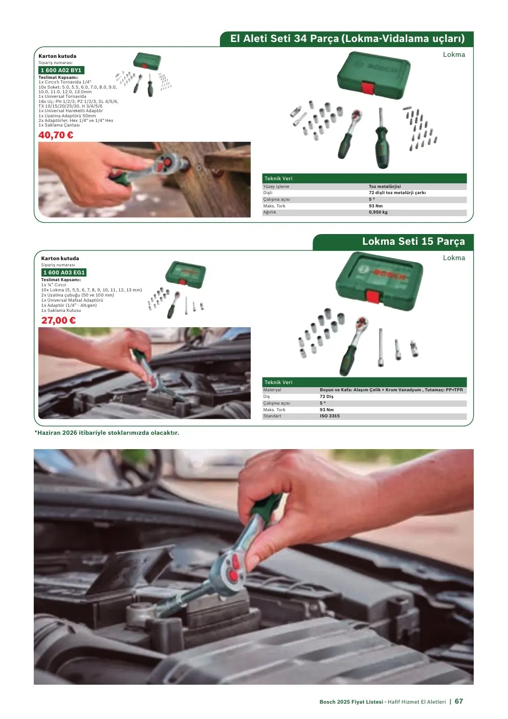 Bosch Lokma Seti 15 Parça