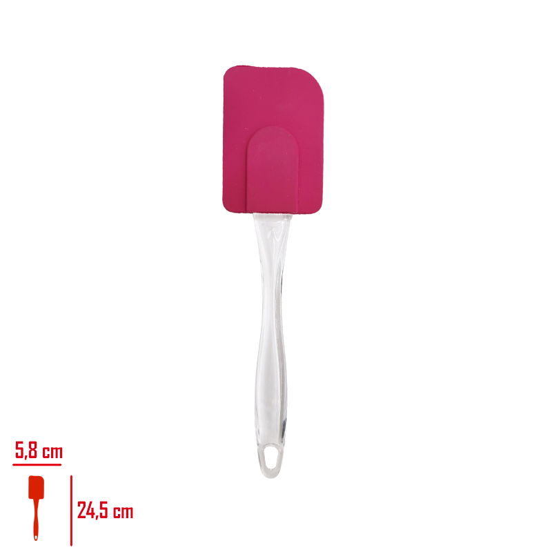 SILIKON YAN SPATULA SEFFAF LV-30638