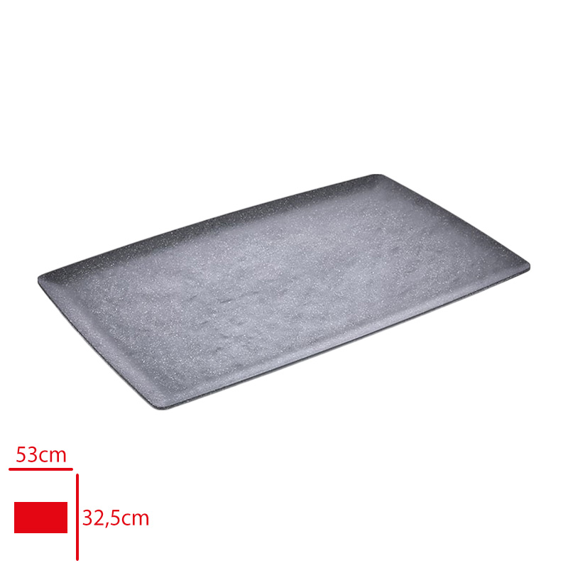 ATLAS ACIK BUFE SUNUM ROYAL GRI MAT 53X32,5 CM G464
