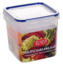 BORA SAKLAMA KABI KILITLI KARE 2,05 LT BO-884