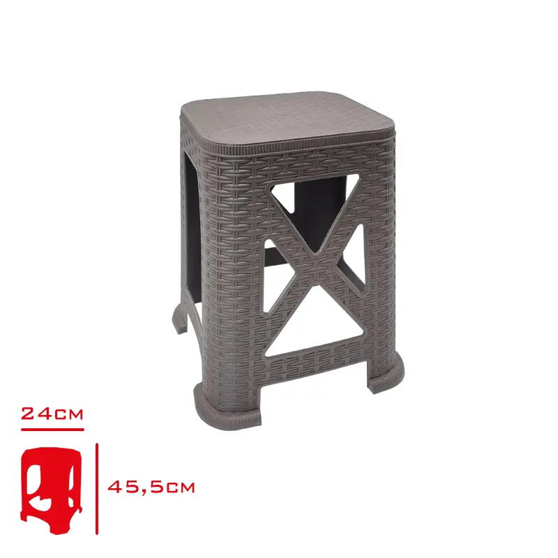 FLORYA TABURE RATTAN LEON EKO TIK-KAHVE-ANTRASIT-CAPPUCINO
