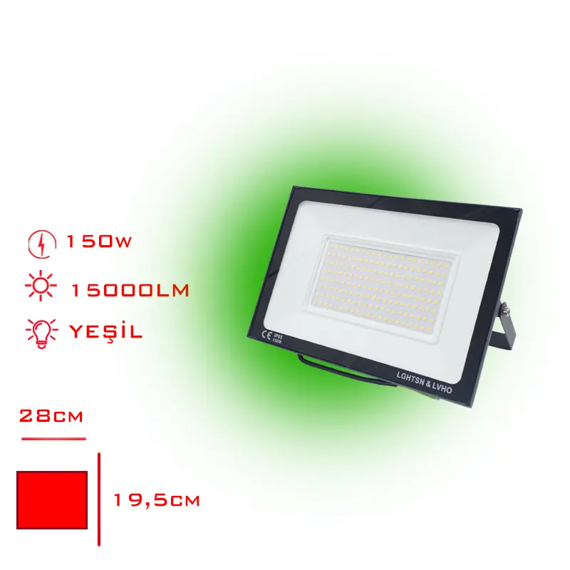 PROJEKTOR LED SLIM 150W YESIL ISIK LV-3149 / G