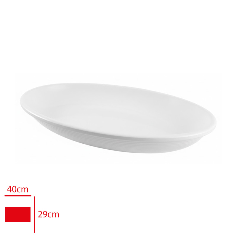ATLAS ACIK BUFE KAYIK SUNUM BEYAZ 40X29 CM 762