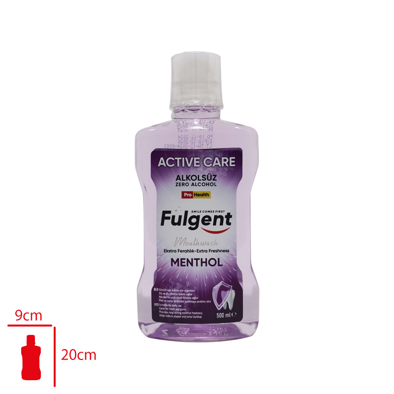 FULGENT AGIZ BAKIM SUYU ACTIVE CARE ALKOLSUZ MENTHOL / AROMA 500 ML