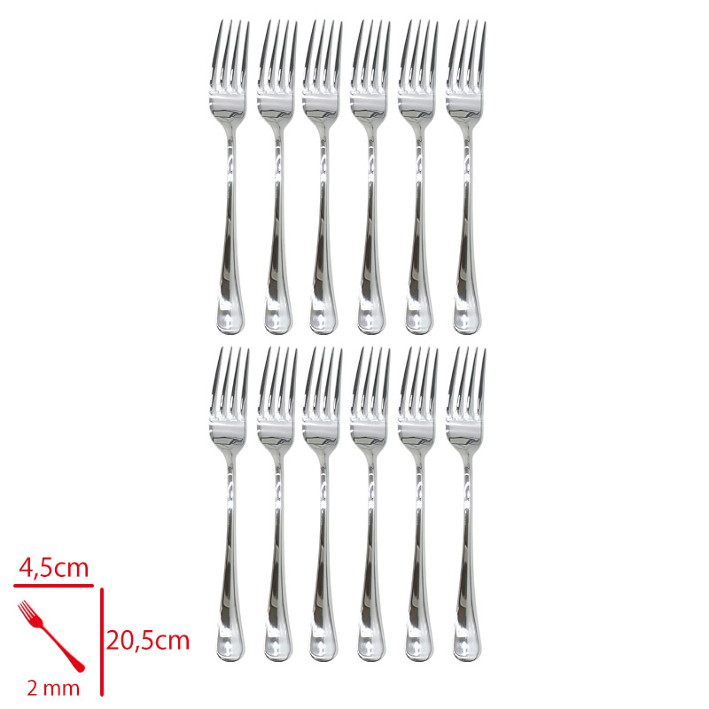 KILICLAR DEFNE YEMEK CATALI 12 LI 2 MM 304