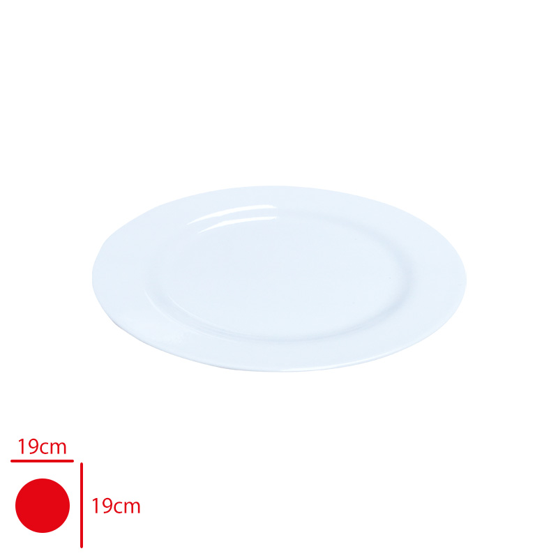 MELAMIN DUZ TABAK 19 CM LV-019