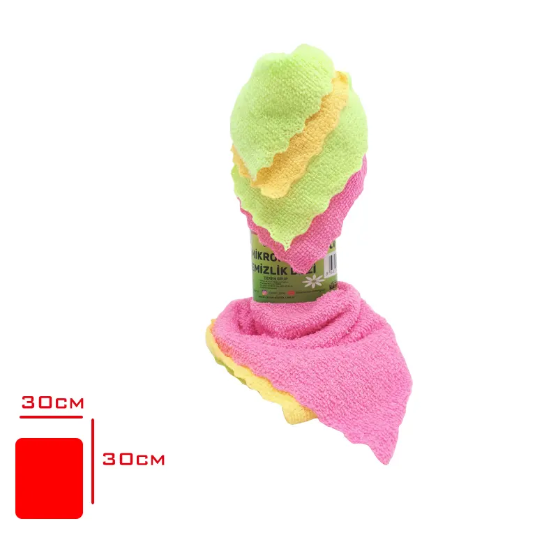 TEMIZLIK BEZI MIKROFIBER LAZER KESIM 4 LU LV-3325