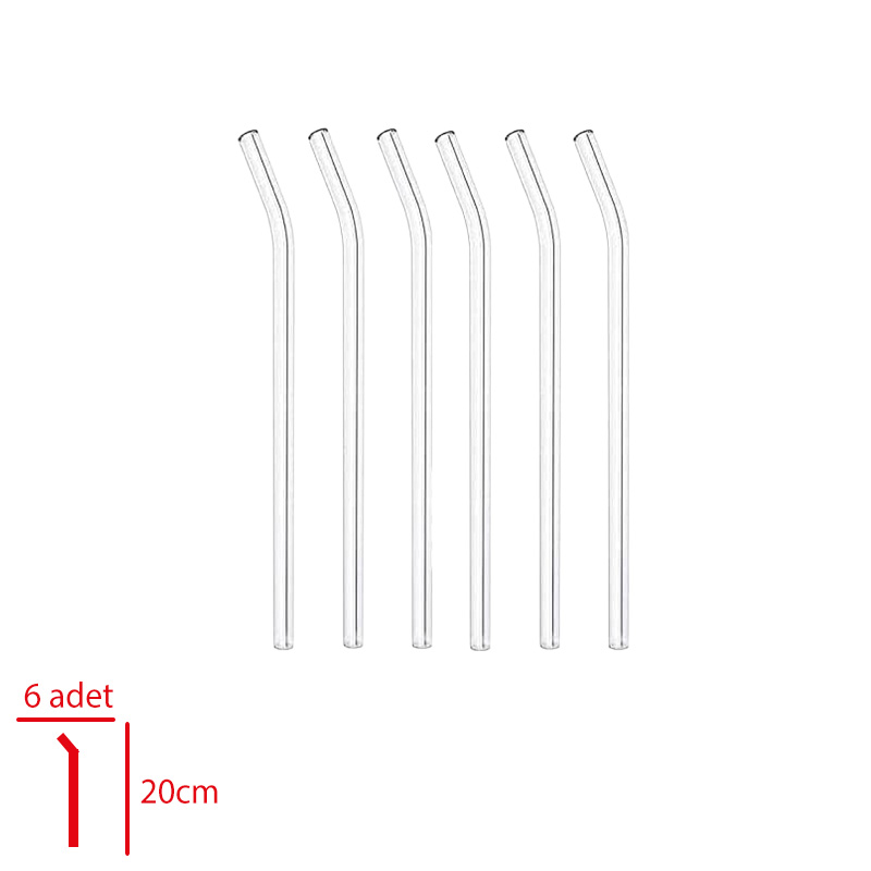 BEATRIX CAM PIPET BOROSILIKAT SEFFAF 6 LI
