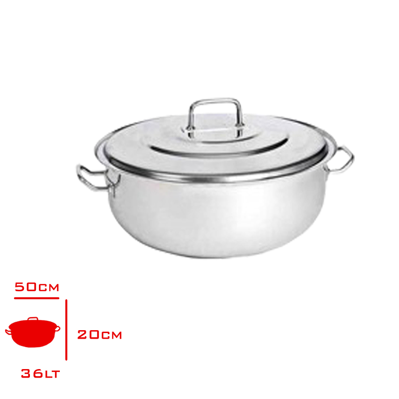 YURUK HELVANE TENCERE KAPAKLI 36 LT 50X20 CM 10115020