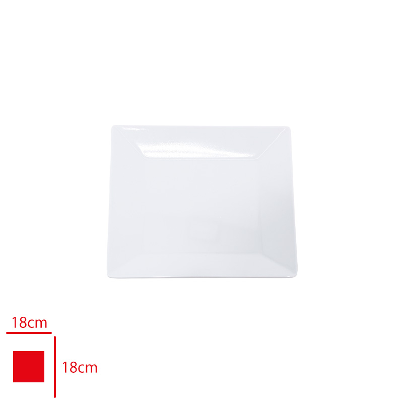 ATLAS SERVIS TABAK KARE MOZAIK BEYAZ 18X18 CM 490