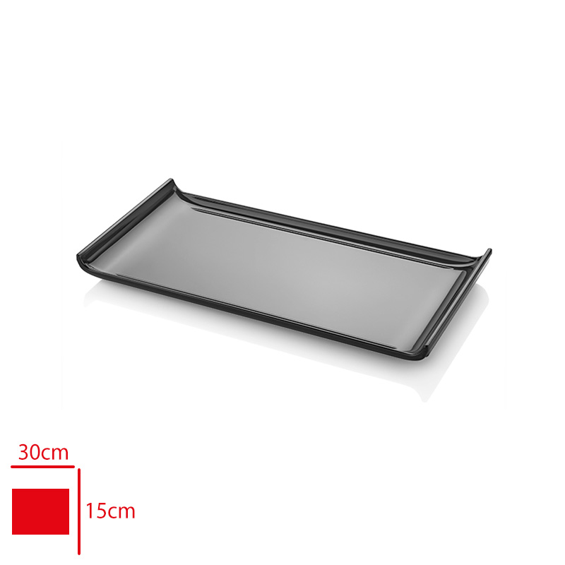 ATLAS BATON SUNUM SERVIS SIYAH 30X15 CM S451