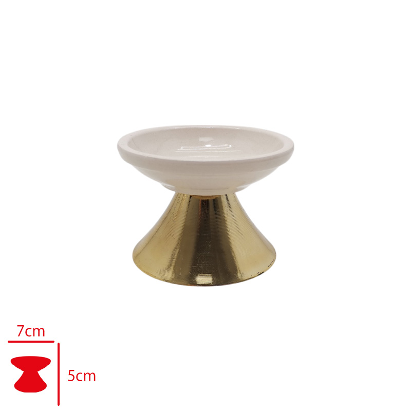 PORSELEN AYAKLI LOKUMLUK GOLD