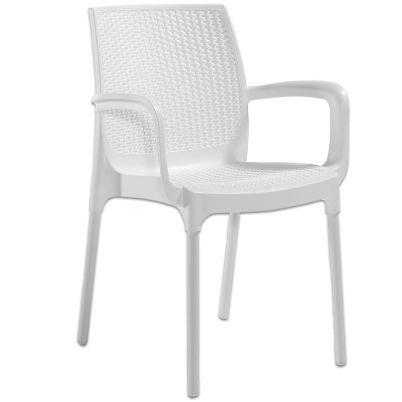 NOVUSSI KOLTUK SUNSET RATTAN ALUMINYUM AYAK BEYAZ R008-001