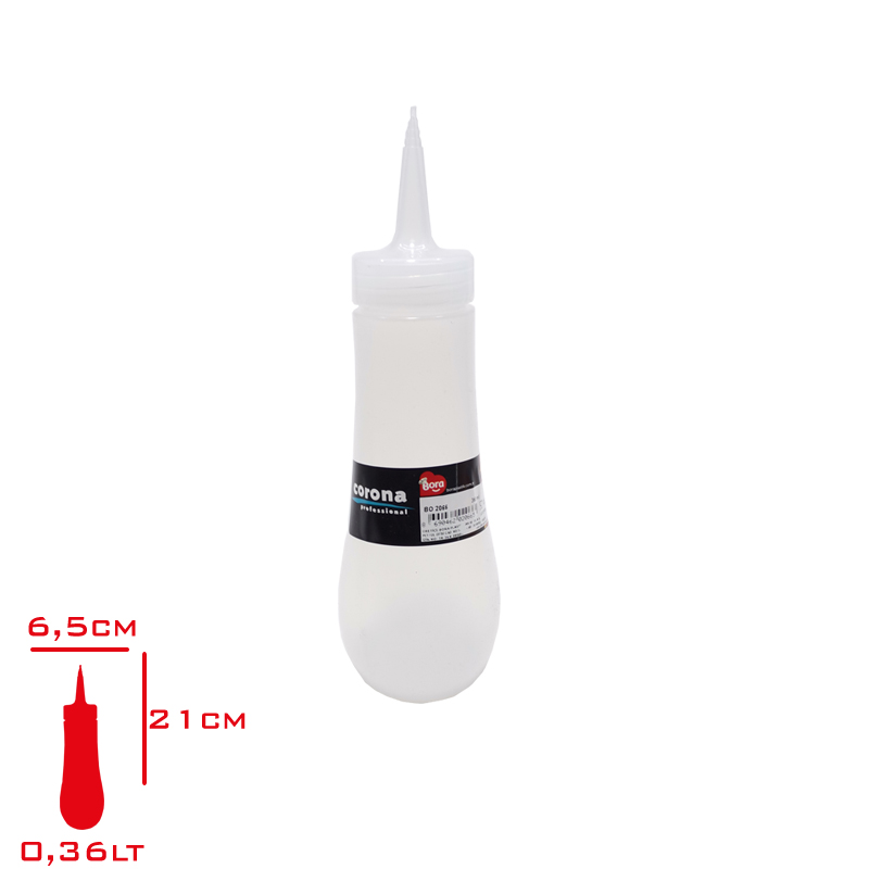 BORA MAYONEZ & KETCAP SISE KAPAKLI TOMBUL 360 ML SEFFAF BO-2066