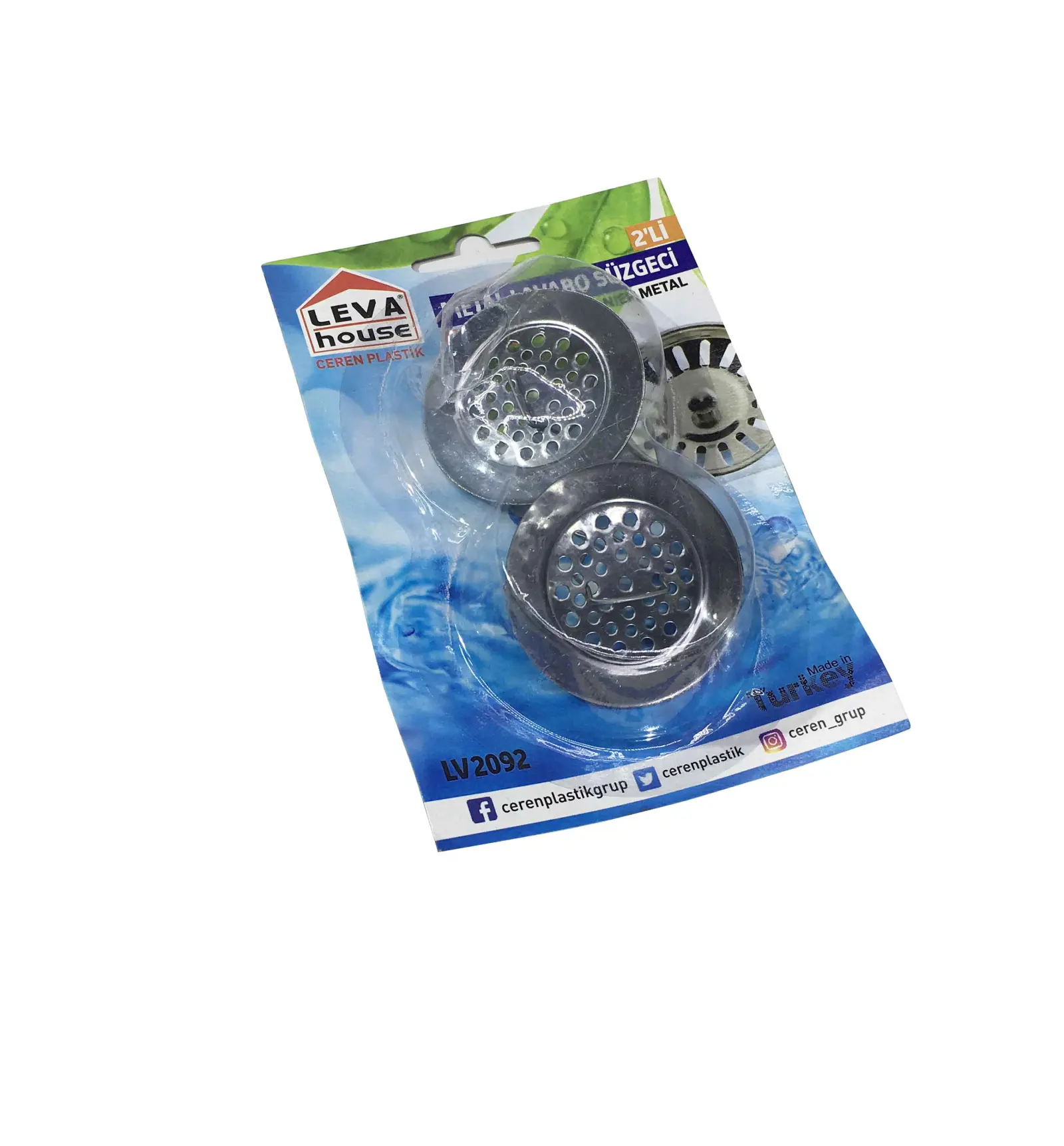 LAVABO SUZGECI METAL 2 LI KILITLI LV-2092