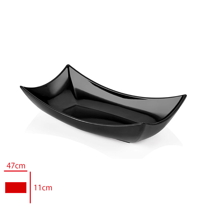 ATLAS TABAK KAYIK SUNUM SIYAH 47X26X11 CM S767