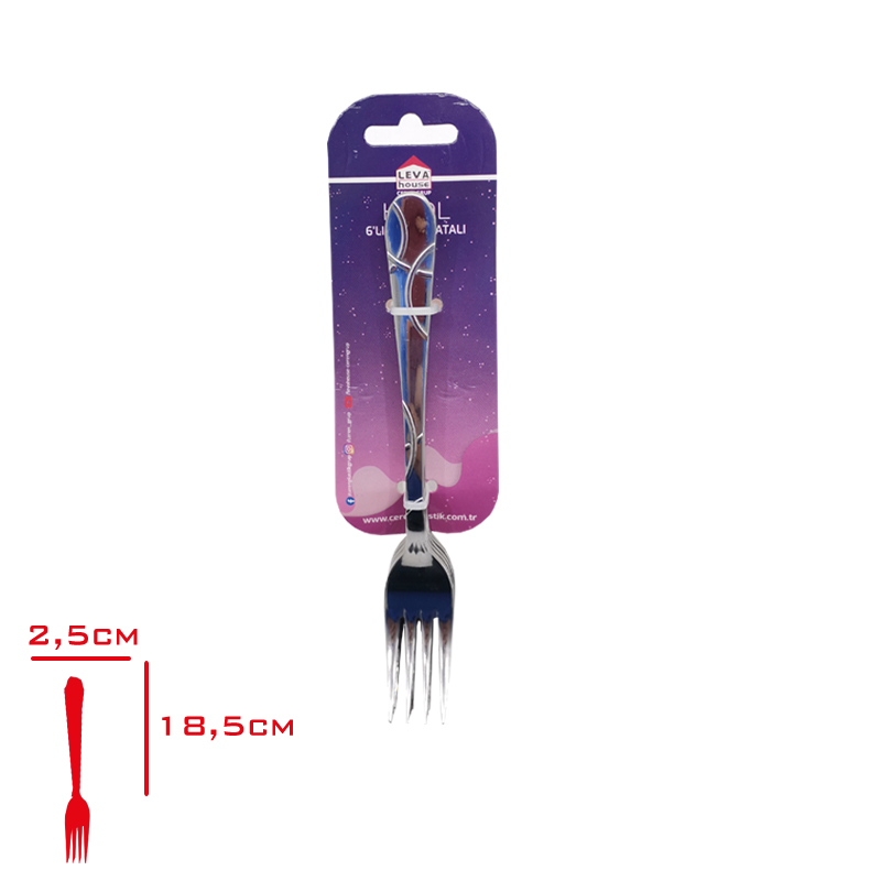 YEMEK CATALI HILAL 6 LI KARTELALI LV-3288