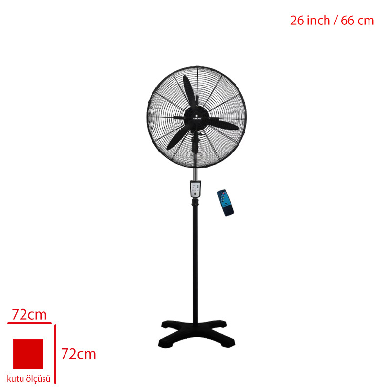 RUBENIS VANTILATOR SANAYI TIPI AYAKLI 26 INC 66 CM RBN.RBS600 PLUS
