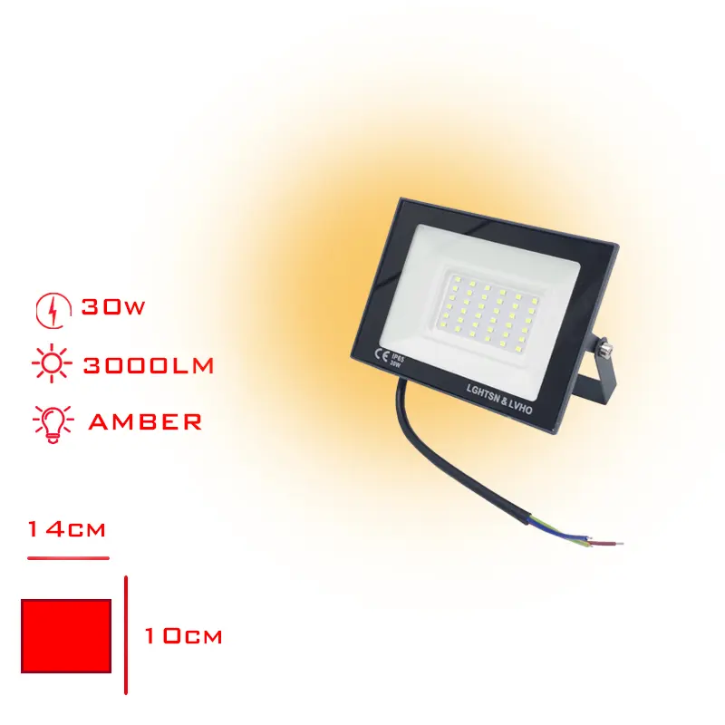PROJEKTOR LED SLIM 30W AMBER ISIK LV-3146 / A