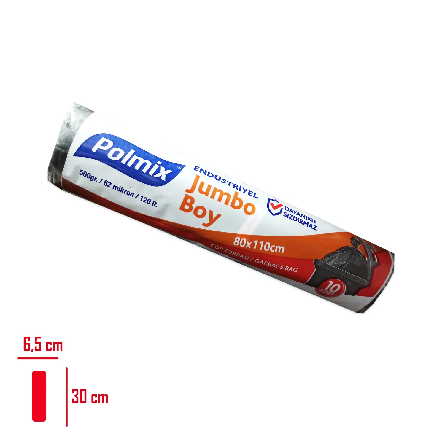 COP TORBASI ENDUSTRIYEL JUMBO SIYAH 10 LU 80*110 CM 500 GR P406