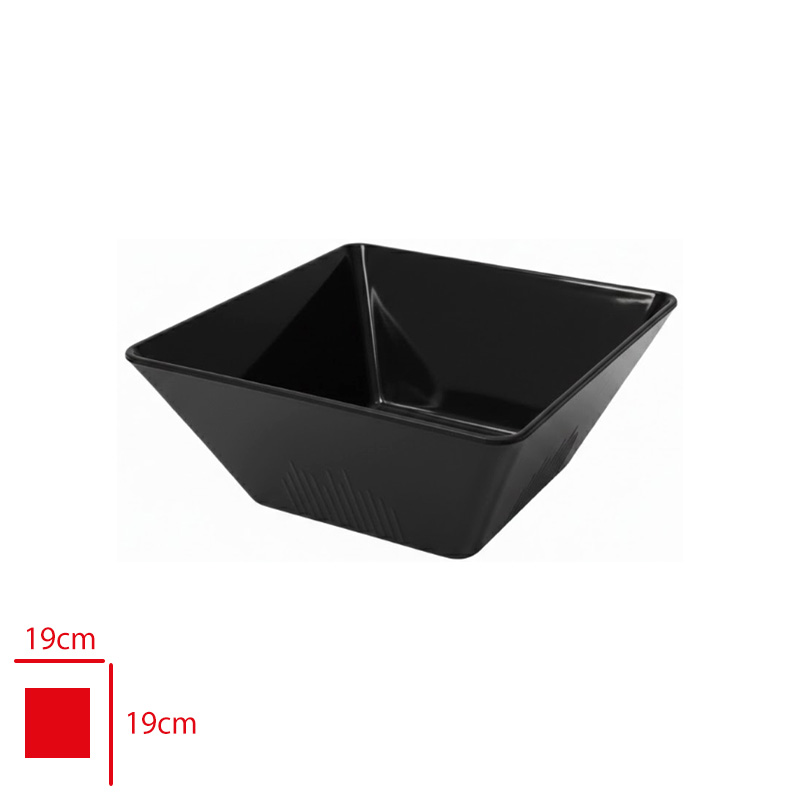 ATLAS ACIK BUFE SUNUM KASESI KARE SIYAH 19X19X8 CM S726