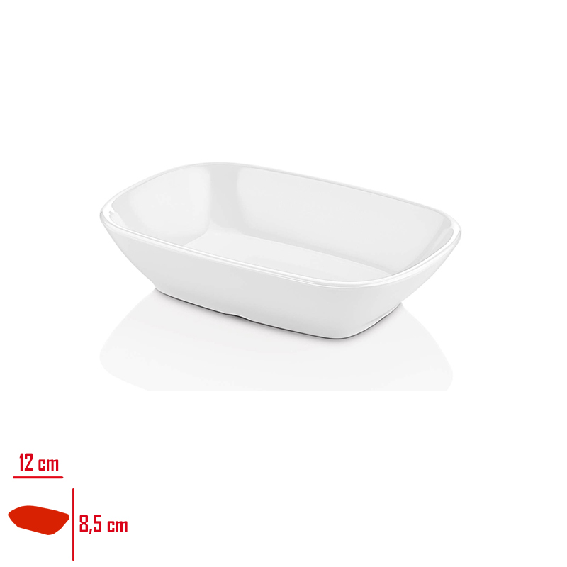ATLAS KARE KAYIK BEYAZ 12 CM 302